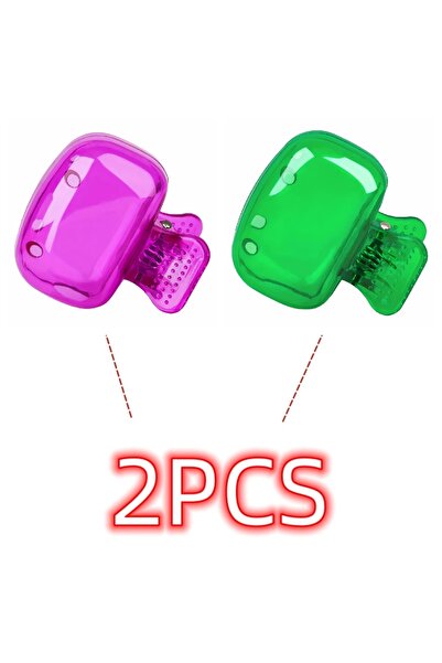 Choice أغطية رأس فرشاة الأسنان للسفر باللون الأرجواني والأخضر، غطاء واقي لفرش...