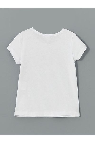 LC Waikiki Crew Neck Printed Girl's T-Shirt