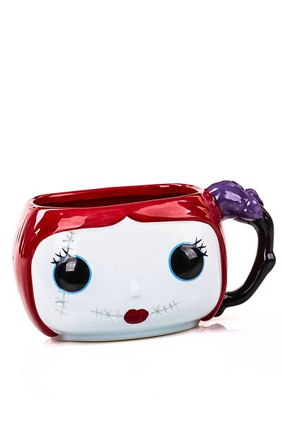 MUKKO HOME 3D Sally Ragdoll 450ml 3D Porcelain Mug, Nightmare before Christmas Themed, Gift Boxed