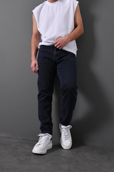 Slatra Ανδρικό παντελόνι Boyfriend Navy Blue Stone