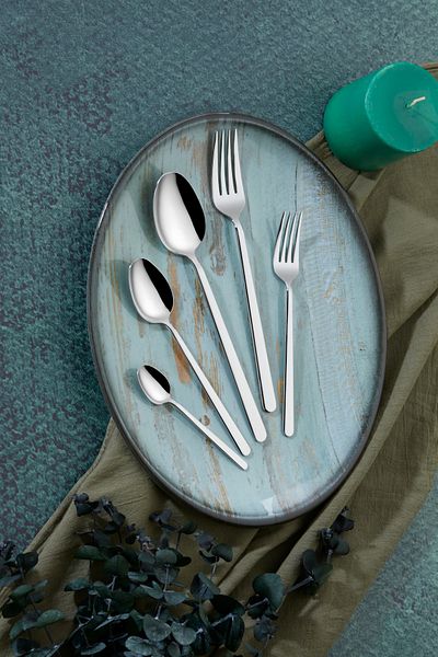 İMMO HOME Immo Lilyum 30 Piece Fork Spoon Set