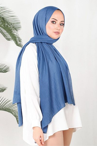HAREM SCARF INDIGO Harem Scarf Ιντσίλα Σάλι