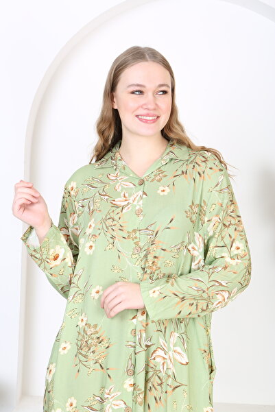 XL Modam Women Woven Fabric Printed Plus Size Dress