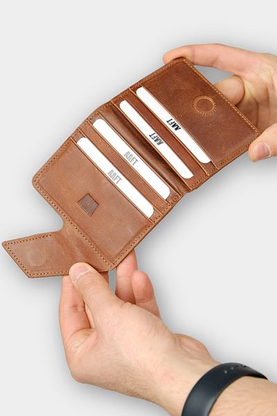 MFT Leather Design Мъжки картодържател Lucas 1606 от естествена кожа