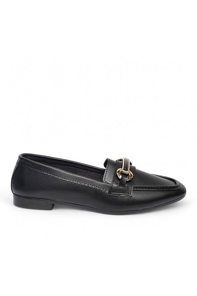 Buem Flat Bottom Easy Wear Matte Faux Leather Comfortable Casual Buckle Women's Babet