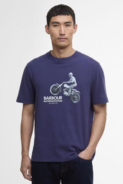 Barbour B.Intl Jump Archive Graphic T-Shirt BU78 Midnight Blue