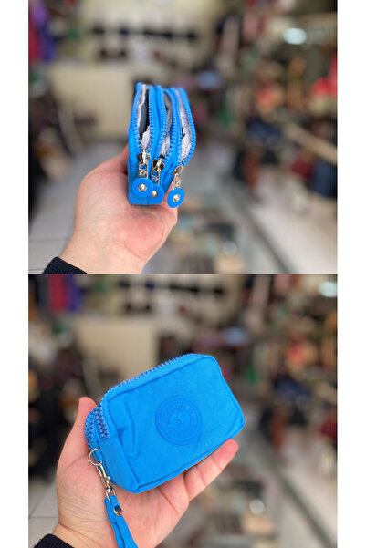 rinkadoll Mavi renk bileklikli küçük bozuk para cüzdanı kredi kartı sığıyor