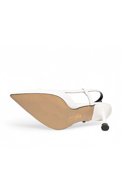 Buem Women's Ultra Luxury Stylish Stone Buckle Detailed Heeled Daily Comfortable Women's Shoes