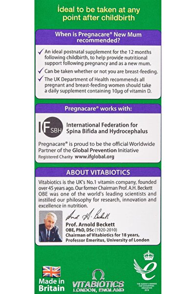 Pregnacare Vitabiotics - Pregnacare - New Mum - 56 Tablets