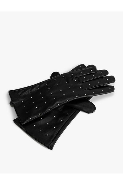 Koton Mănuși din piele artificială Pantofi cu detalii de piatră