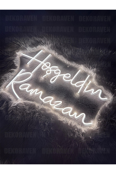 dekoraven Hoşgeldin Ramazan - Neon Led Dekoratif Duvar Aydınlatması - Ramazan
