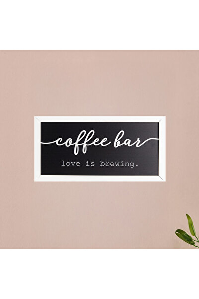 Evidea Placă de perete Deco Coffee - Negru - 40x20 cm