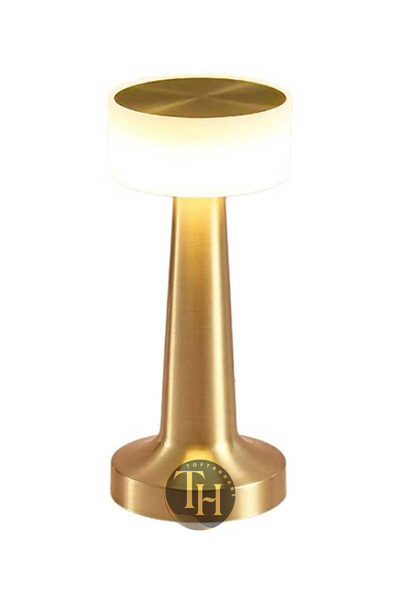 Toptanhane Dokunmatik Şarjlı Metal Masa Lambası 3 Işık Renkli Dekoratif Led L...