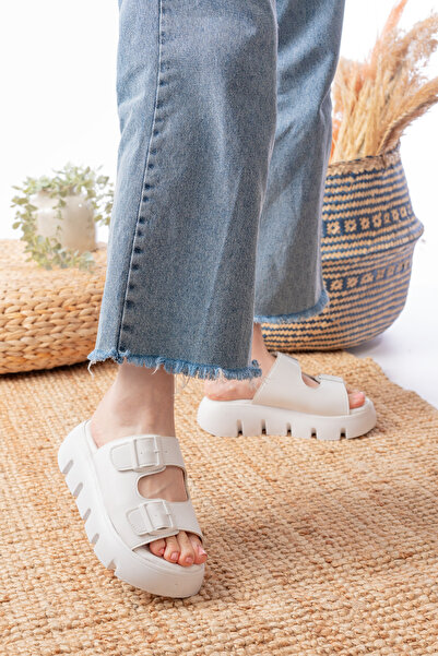 GNY AYAKKABI Daily Comfortable Thick Sole Summer Double Buckle Sports Slippers