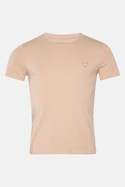 Guess Jeans Ανδρικό εκρού slim fit t-shirt G1DR Guess τζιν