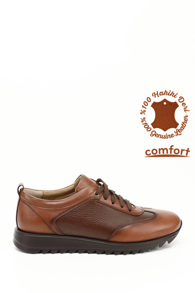 GÖNDERİ(R) Ανδρικό sneaker από γνήσιο δέρμα με κορδόνια