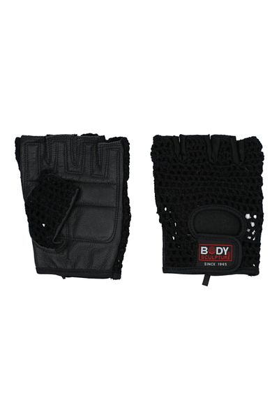 BODY SCULPTURE 2-Piece XL Leather Fitness Gloves 4.7 x 7.1inch