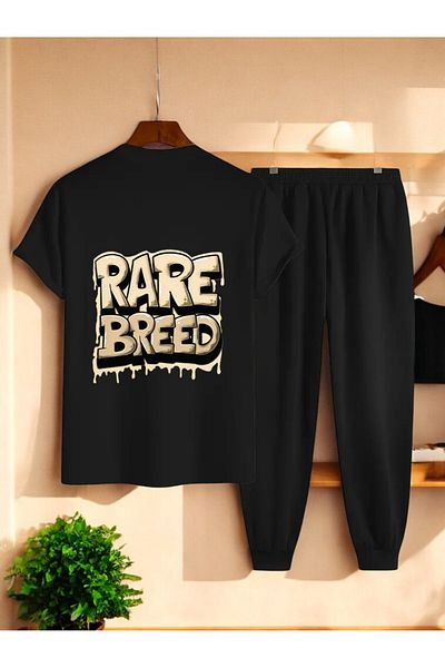 uyguntarz Unisex Rare Breed Printed Tracksuit Set