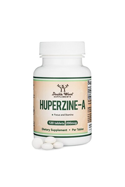 Double Wood Supplements Huperzine A 200mcg (Tested) 120 Tablets - Brain Supplement for Memory & Focus by Double Wood