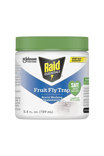 Raid مصيدة ذباب الفاكهة الأساسية للاستخدام الداخلي، مصنوعة من الزيوت العطرية،...