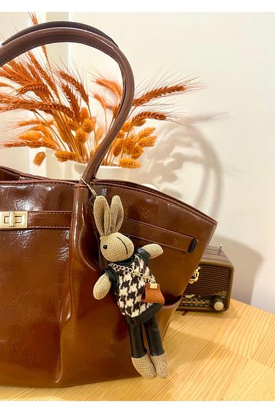 Butik Tacca Rabbit Bag Charm, Special Design Bag Accessory and Keychain