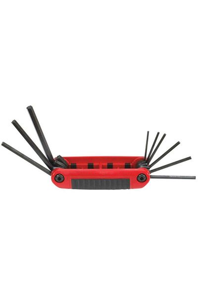 Eklind 3-Piece Alloy Steel and Plastic Ergo Fold-Up Handle Hex Key Combo Set