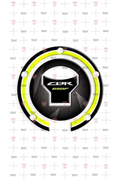 Redline Grafik CBR 650 F sarı depo kapak pad 2014 – 2020 model