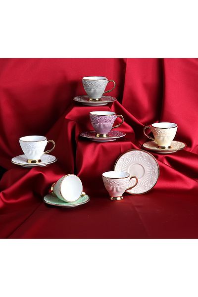 JUVIA Jv12748 Luxury Porcelain Coffee Set for 6 People77