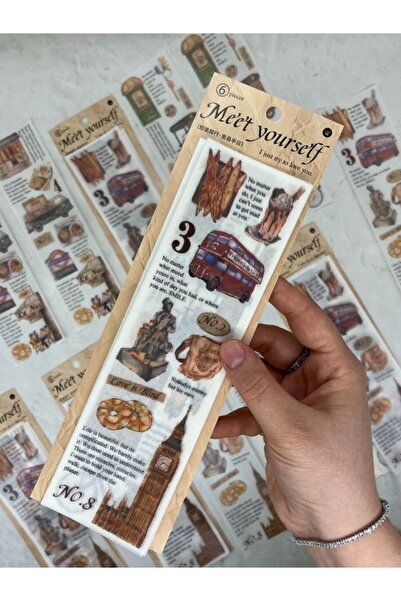 Kağıt Gemi Dükkan Meet Yourself - Autocolante de hârtie cu tematică de călăto...