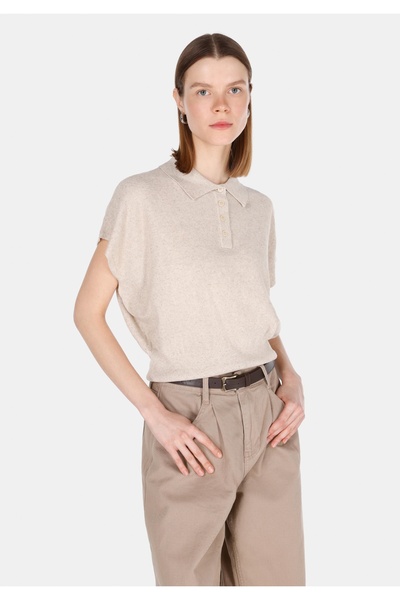 Colin's Pulover de damă bej cu croială normală