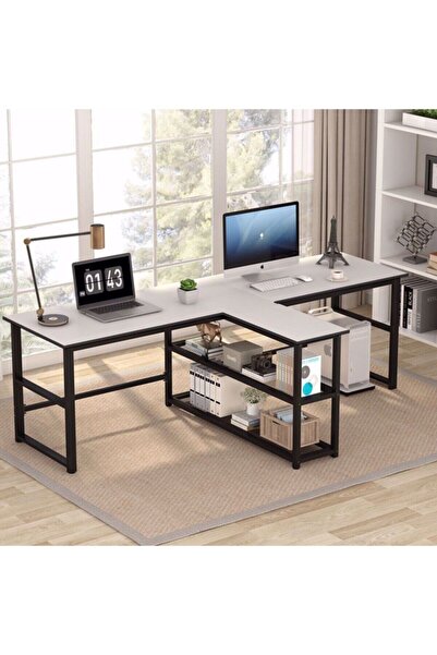 METMOBSAN 2 Kişilik Bilgisayar Çalışma masası