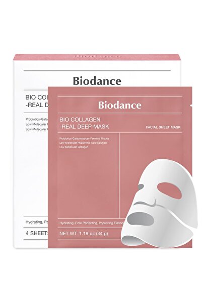 Biodance قناع هيدروجيل مرطب عميق من بايو كولاجين لترطيب البشرة طوال الليل، يق...