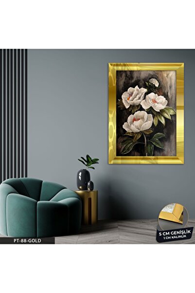 Evinemoda Çiçek Pleksi Aynalı Tablo