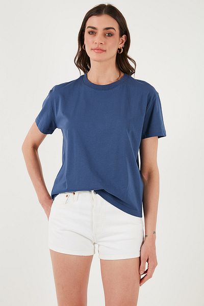 Lela Cotton Oversize Fit Crew Neck t Shirt t Shirt 5866097