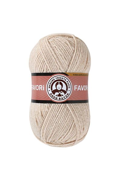 Ören Bayan Ören Favorite Knitting Yarn - Beige Color (Code 113)