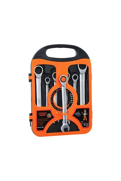 Narnuga 7 pcs combined wrench set 8-10-12-13-14-17-19mm with plastic carry case