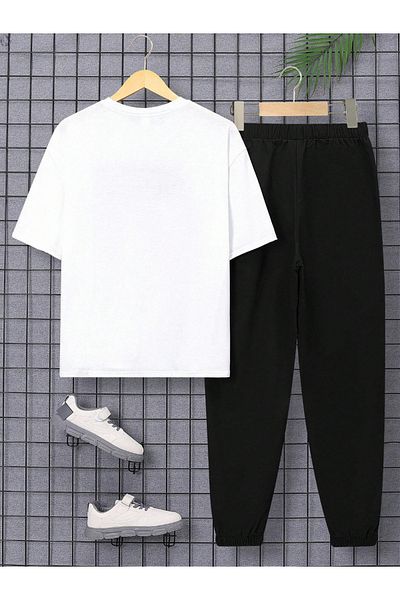 Laches Boy's Printed T-Shirt and Sweatpants Set of 2