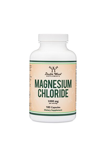 Double Wood Supplements Magnesium Chloride 180 Caps, 1,000mg - Digestive & Bone Support, Non-GMO, Gluten-Free by Double Wood