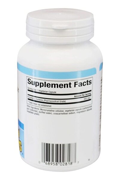 Natural Factors N-Acetyl-L-Cysteine 600 mg, 60 Capsules