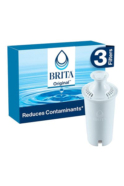 BRITA Standard Water Filter for Pitchers, BPA-Free, Reduces Heavy Metals, 2-Month Life, 3 Filters