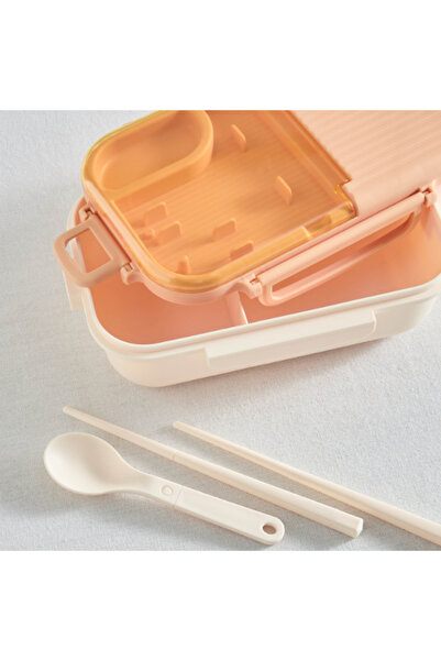 Home Box Neo Sarah 2-Grid Lunch Box with Spoon and Chopsticks 800 ml