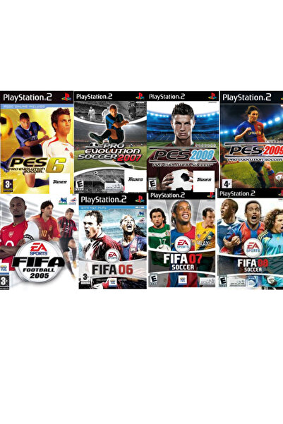 Tigdes Playstatıon 2 Pes -fifa Özel Seri 8 Dvd Bir Arada Sadece Çipli Cihazlar Için !
