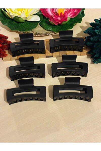 white stars Akix Kadın 6'lı Renkli Büyük Xl Mandal Toka Seti (RENKLİ KISKAÇLI...