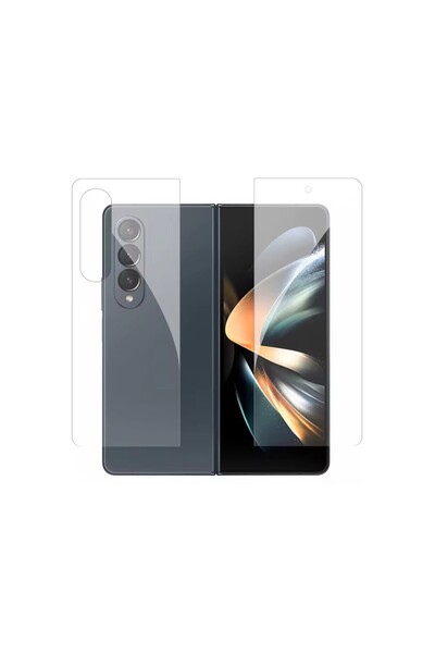schitec Samsung Galaxy Z Fold 6 Ön-Arka Hayalet Darbe Emici HD Ekran Koruyucu Kaplama