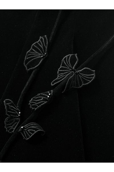 femi9 A-line Velvet Dress