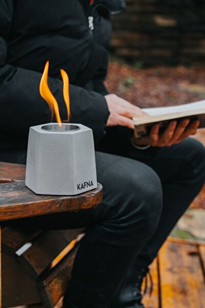 KAFNA Ulya Masaüstü Beton Şömine