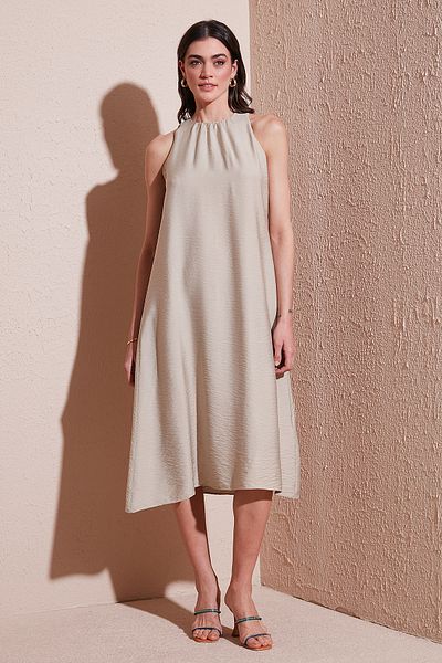 Lela Φόρεμα με κανονική εφαρμογή Halter Neck Midi Length ΦΟΡΕΜΑ 67810049