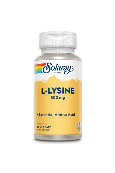 Solaray L-Lysine 500mg | Supports Cognitive, Immune, GI, Bones, Joints & Skin | 60 VegCaps