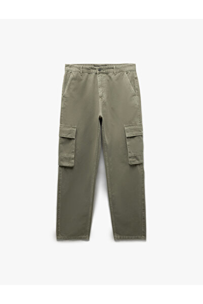Koton Cotton Straight Fit Jean Cargo Pants