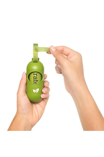 Earth Rated Dog Poop Bags Dispenser with 15 Unscented Eco-friendly Bags (ERT00037)